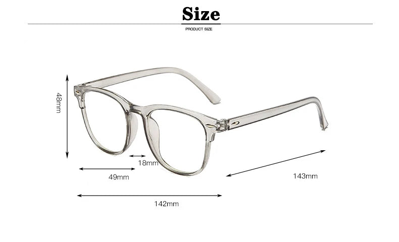 PACK 3 paires Lunettes Anti lumière bleue unisexe ( sans correction)
