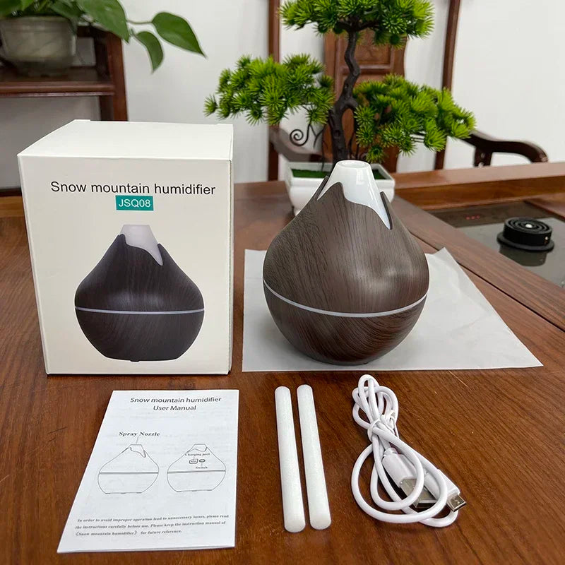 Diffuseur d'huiles essentielles 200ml  avec télécommande avec lumière LED 7 couleurs