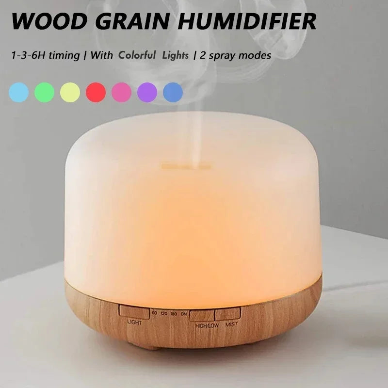 Diffuseur d’huiles essentielles à LED – Lumière, parfum & sérénité