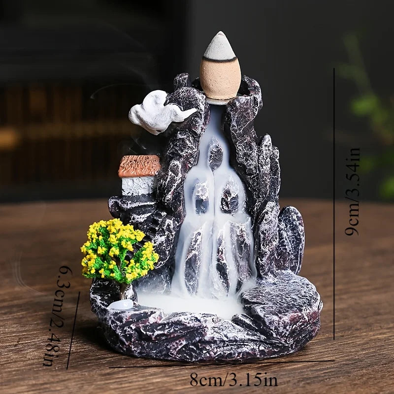 brûleur d'encens en cascade