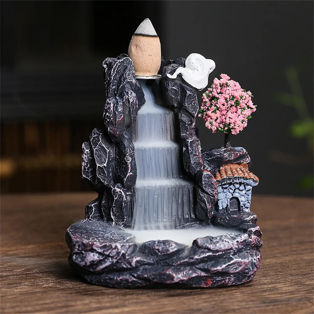 brûleur d'encens en cascade