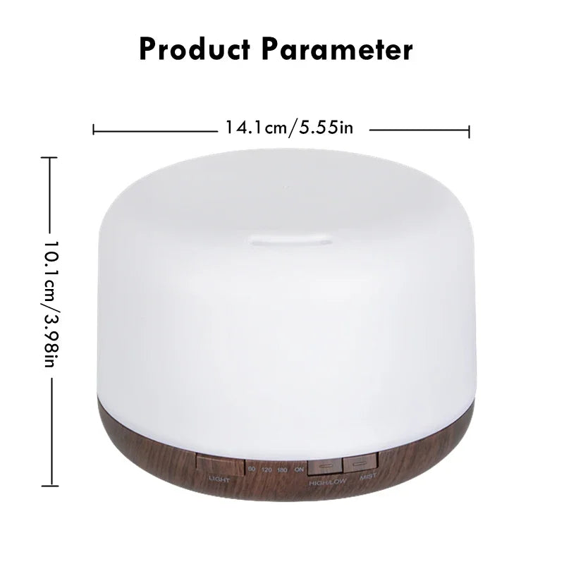 Diffuseur d’huiles essentielles à LED – Lumière, parfum & sérénité