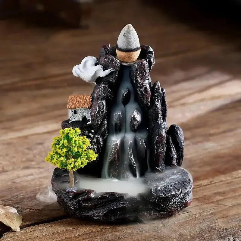 brûleur d'encens en cascade
