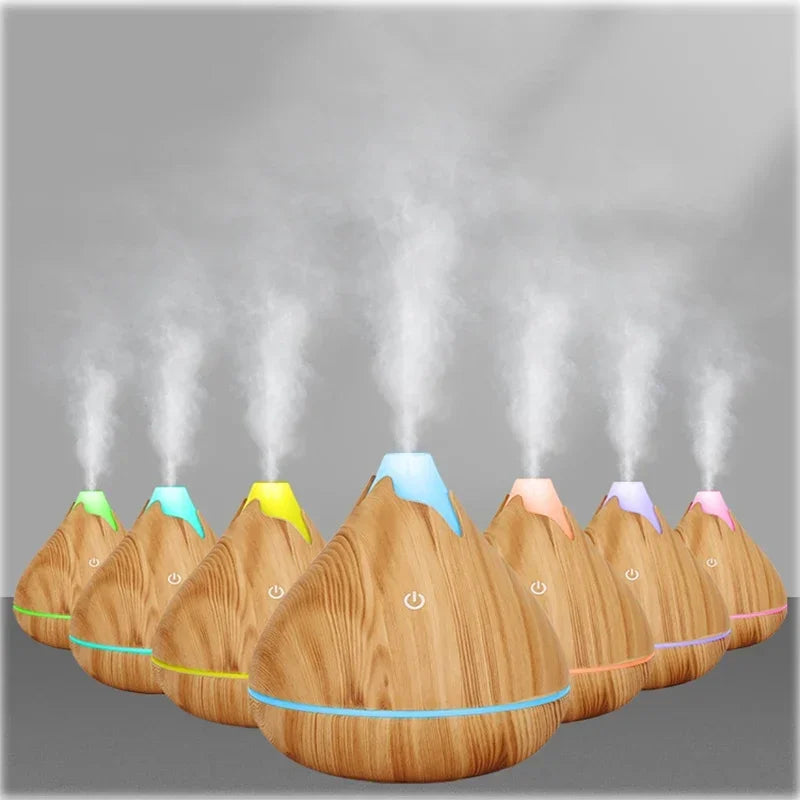 Diffuseur d'huiles essentielles 200ml  avec télécommande avec lumière LED 7 couleurs