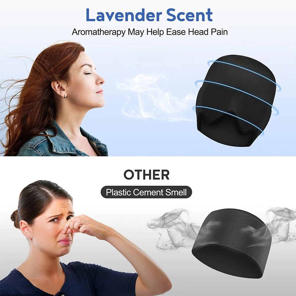 360 °   Masque de soulagement des migraines froid/chaud