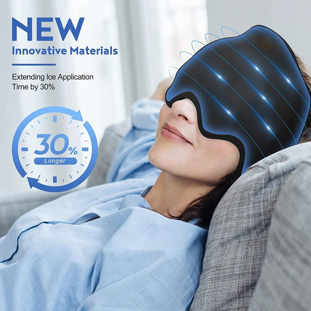 360 °   Masque de soulagement des migraines froid/chaud